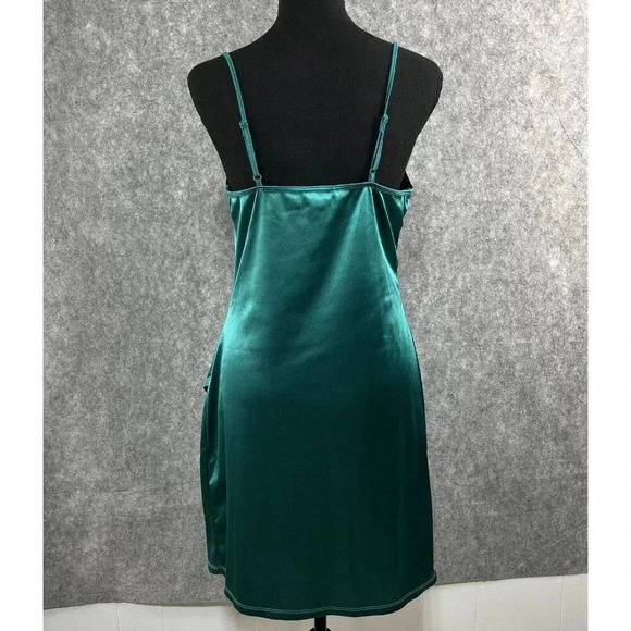 Rue 21 Cocktail Slip Dress Womens L Teal Tulip Hem Feminine Romantic Date Night - Picture 7 of 16